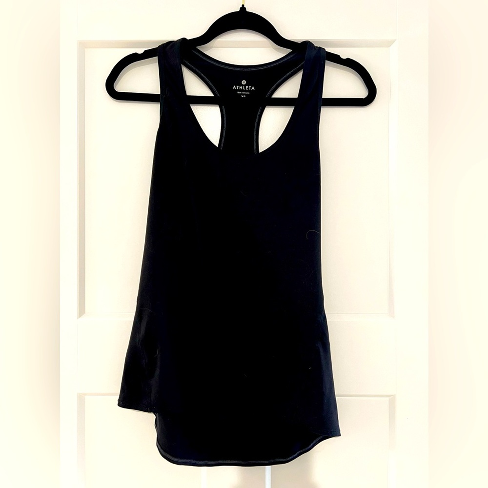 Athleta black tank top xs